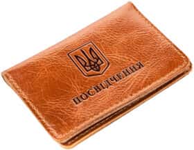 Обложка для прав и техпаспорта Shvigel 13928 цвет светло-коричневий