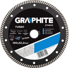 Круг отрезной Graphite Turbo 57H622 180 мм