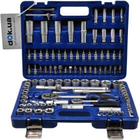 Набір торцевих головок та компонентів Стандарт STM-0108-6 1/2", 3/8", 1/4", 5/16" (108 пр.)