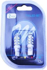 Автолампа M-TECH W5W W2,1x9,5d 1,28 W LB077W