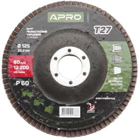 Круг пелюстковий Apro 830454 125 мм P80