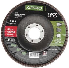 Круг пелюстковий Apro 830464 P60 125 мм