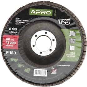 Круг пелюстковий Apro 830468 125 мм P150