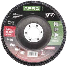 Круг пелюстковий Apro 830473 P40 125 мм
