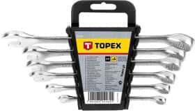 Набір ключів ріжково-накидних Topex 35d755 8-17 мм 6 шт