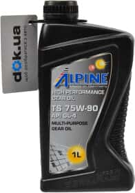 Трансмісійна олива Alpine Gear Oil TS GL-4 75W-90 напівсинтетична Трансмісійна олива Alpine Gear Oil TS GL-4 75W-90 напівсинтетична