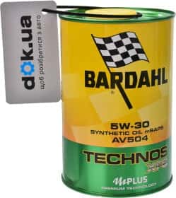 Моторна олива Bardahl Technos XFS AV504 C60 5W-30 синтетична