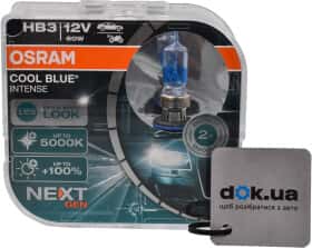 Автолампа Osram Cool Blue Intense (Next Gen) HB3 P20d 60 W прозрачно-голубая 9005CBN-HCB