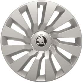 Комплект колпаков на колеса VAG Skoda цвет серебристый