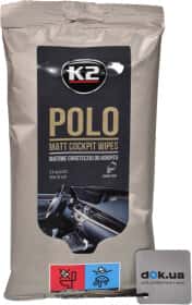 Салфетки K2 Polo Matt Cockpit Wipes K425 из нетканого материала 20х18 см 24 шт