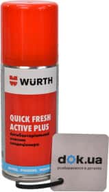 Очиститель кондиционера Würth Quick Fresh Active Plus лимон спрей Очиститель кондиционера Würth Quick Fresh Active Plus лимон спрей