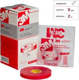 Двухсторонний скотч 3M 6009 F 00000043120 акриловая 9 мм x 2 м