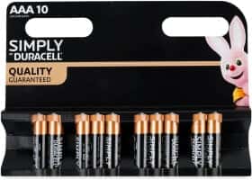 Батарейка Duracell Simply LR03MN24007 AAA (мізинчикова) 1,5 V 10 шт