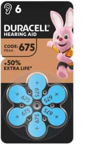 Батарейка Duracell Hearing Aid 6453350 675 1,45 V 6 шт