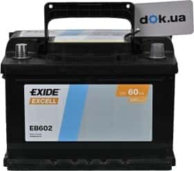 Акумулятор Exide 6 CT-60-R Excell EB602