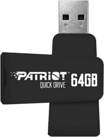 Флешка Patriot Quick Drive 64 ГБ PSF64GQDBK3USB Флешка Patriot Quick Drive 64 ГБ PSF64GQDBK3USB