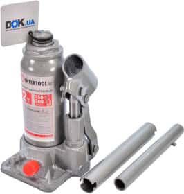 Домкрат Intertool пляшковий гідравлічний 2 т GT0051