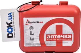 Аптечка автомобильная Poputchik АМА-1 жесткий 02-022-П