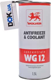 Концентрат антифризу Wolver Antifreeze & Coolant WG12 G12 червоний Концентрат антифризу Wolver Antifreeze & Coolant WG12 G12 червоний