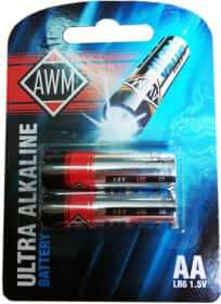 Батарейка Awm Ultra Alkaline 411090001 AA (пальчикова) 1,5 V 2 шт Батарейка Awm Ultra Alkaline 411090001 AA (пальчикова) 1,5 V 2 шт