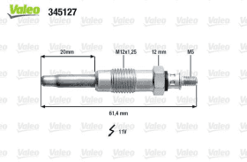 Свеча накала Valeo 345127