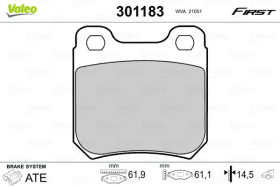 Тормозные колодки Valeo 301183