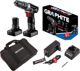 Шуруповерт Graphite аккумуляторный 58G215 (2 аккумулятора + ЗУ + чехол) Шуруповерт Graphite аккумуляторный 58G215 (2 аккумулятора + ЗУ + чехол)