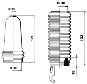 Пильник кермової рейки MOOG k150152