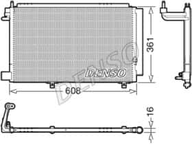 Радіатор кондиціонера Denso dcn10041