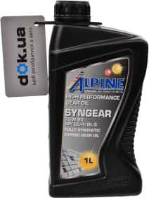 Трансмиссионное масло Alpine Syngear GL-4 / 5 MT-1 75W-90 синтетическое Трансмиссионное масло Alpine Syngear GL-4 / 5 MT-1 75W-90 синтетическое