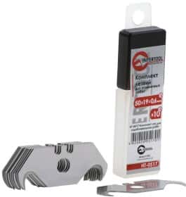 Набор лезвий Intertool Storm HT-0517 монолитное 10 шт.