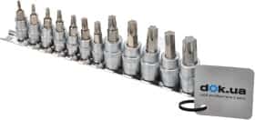 Набір торцевих головок Yato YT-04331 1/4", 3/8" (12 пр.)