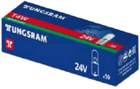 Автолампа Tungsram T4W BA9s 4 W прозрачная TU266110K