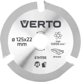 Круг отрезной Verto 61H198 125 мм Круг отрезной Verto 61H198 125 мм