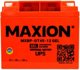 Аккумулятор для ИБП Maxion MXBP-OT45-12D MXBPOT4512DGEL 45 Ач 12 В