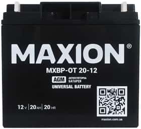 Акумулятор для ДБЖ Maxion MXBPOT1220 20 Аг 12 В Акумулятор для ДБЖ Maxion MXBPOT1220 20 Аг 12 В