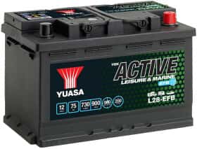 Тяговий акумулятор Yuasa L28-EFB L28EFB 75 Аг 12 В Тяговий акумулятор Yuasa L28-EFB L28EFB 75 Аг 12 В