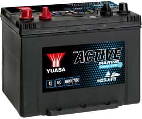 Тяговий акумулятор Yuasa M26-EFB M26EFB 80 Аг 12 В Тяговий акумулятор Yuasa M26-EFB M26EFB 80 Аг 12 В