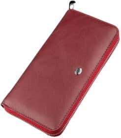 Клатч ST Leather 18865 без логотипа авто красный