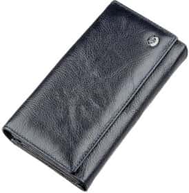 Клатч ST Leather 18880 без логотипа авто колір сіро-синій
