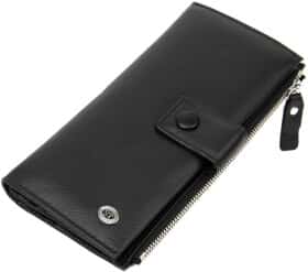 Клатч ST Leather 19373 без логотипа авто черный