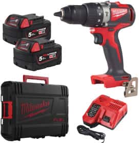 Шуруповерт Milwaukee аккумуляторный M18 BLPD2-502X (2 аккумулятора + ЗУ + чехол)