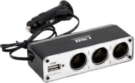 Розгалужувач прикурювача з USB Amio 01706