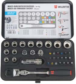 Набір торцевих головок та компонентів Würth 096513036 1/2" (36 пр.)