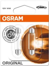 Автолампа Osram Original C5W SV8,5-8 10 W біла 6411-2BL Автолампа Osram Original C5W SV8,5-8 10 W біла 6411-2BL