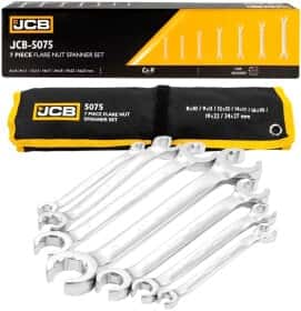 Набір ключів розрізних JCB JCB-5075 8x10-24x27 мм 7 шт