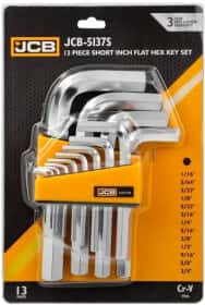 Набор ключей шестигранных JCB JCB-5137S 1/16"-3/4" 13 шт