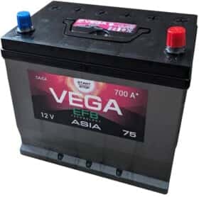 Акумулятор VEGA 6 CT-75-R EFB VEFB75D26R