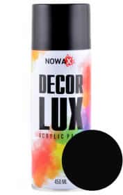Аерозольна фарба Nowax Decor Lux чорна RAL 9005 глянсова 450 мл