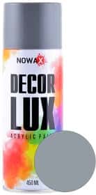 Аэрозольная краска Nowax Decor Lux светло-серая RAL 7001 450 мл